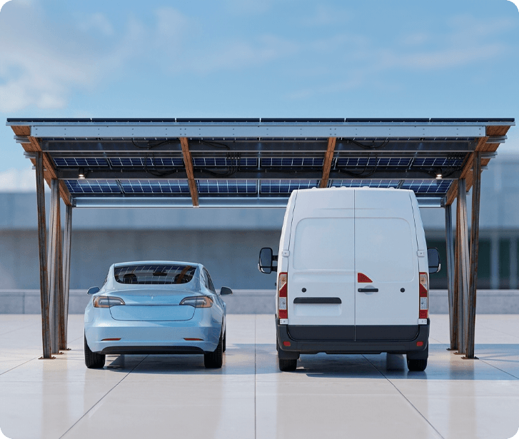 Soluciones estructurales para carports solares StripSteel Solar